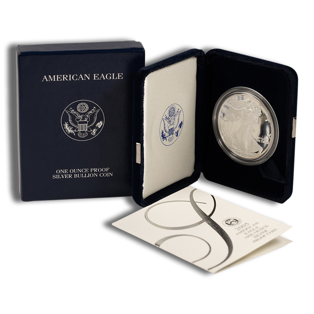 2005-W Proof Silver American Eagle (with Box and COA)