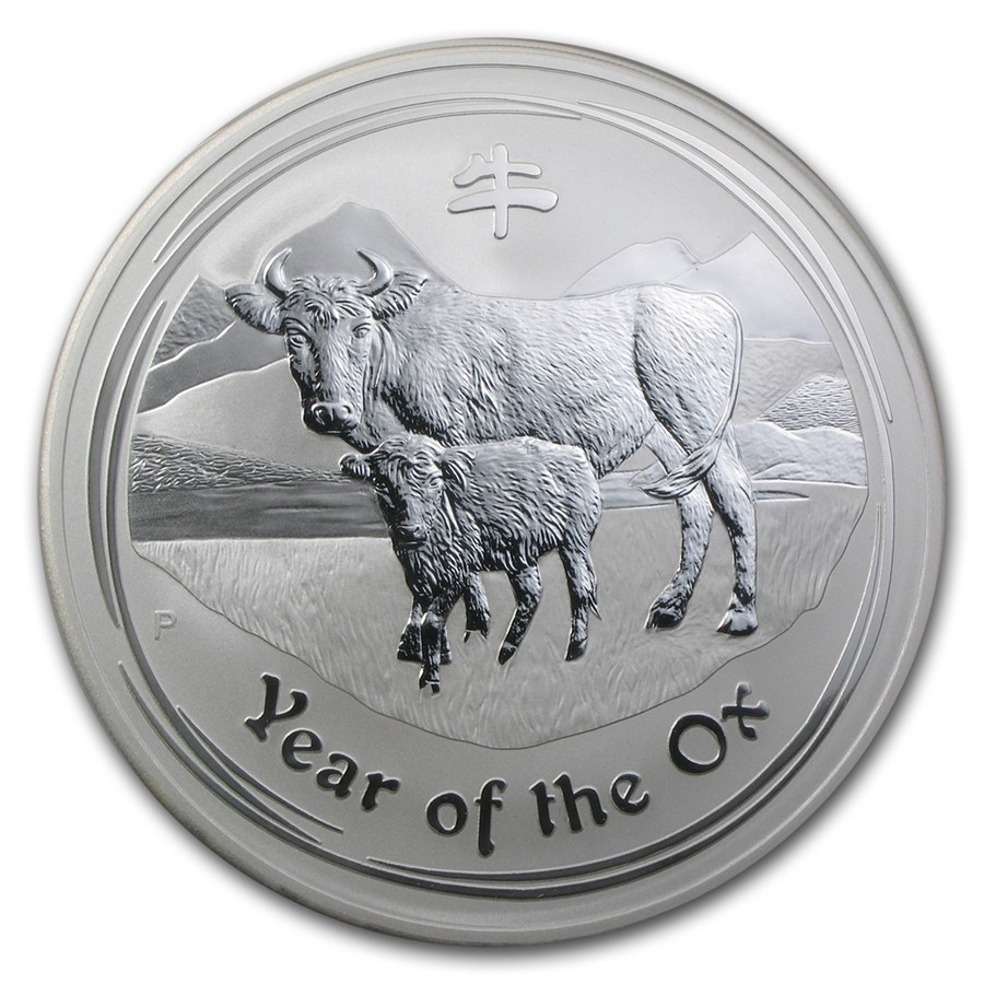 2009 1 Kilo Australia Silver Lunar Ox (Series II) - BU