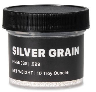 10 oz Silver Grain / Shot (.999+)