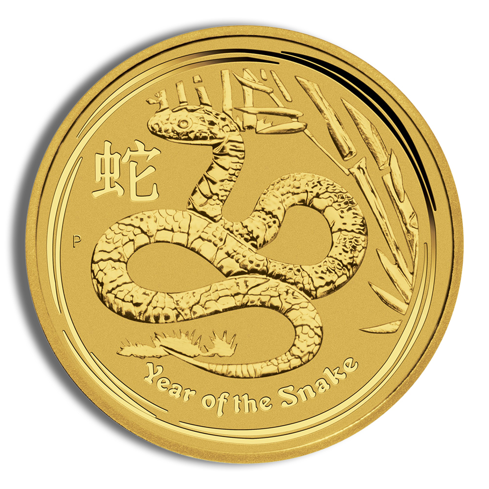 2013 1/2 Oz Australia Gold Lunar Snake (Series II) - BU