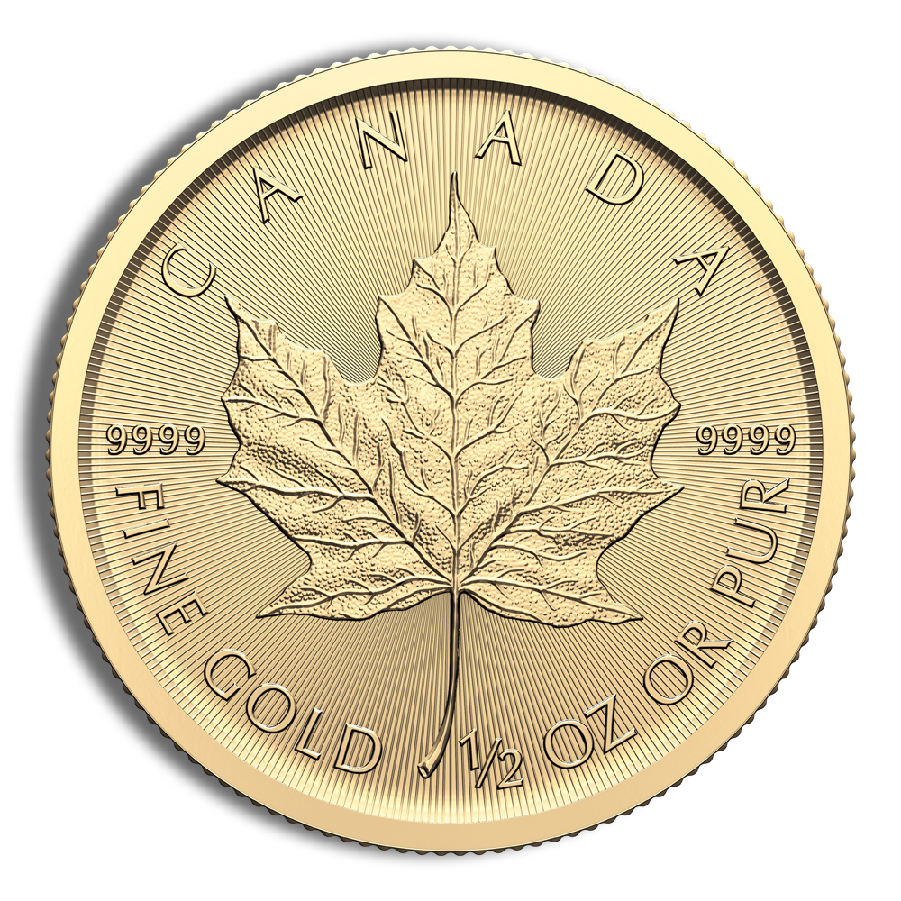 2024 1/2 Oz Gold Canadian Maple Leaf - BU (Sealed Packaging)