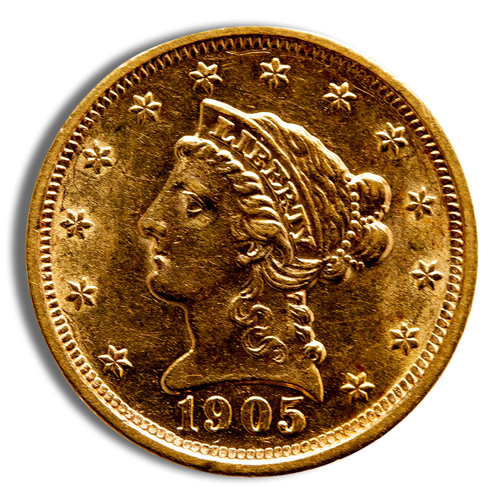 $2.5 Gold Liberty Quarter Eagle - BU (Random Year)