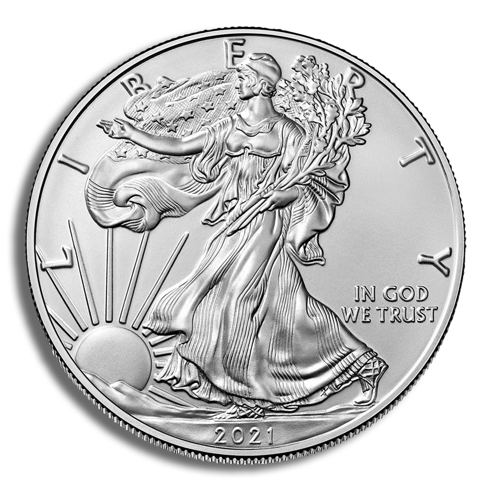 2021 Silver American Eagle Type 2 - BU