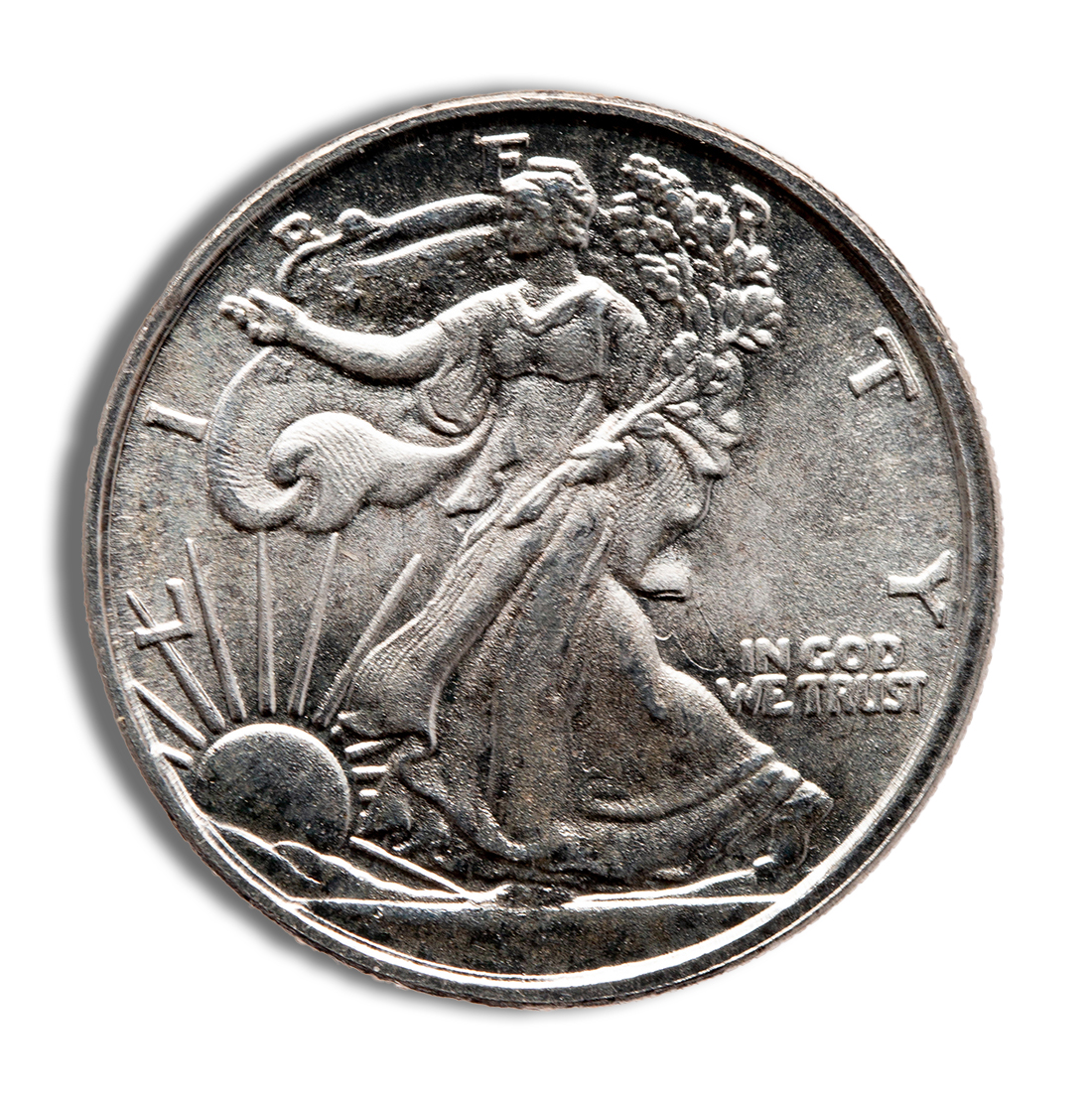 1/10 Oz Silver Round - Walking Liberty Design