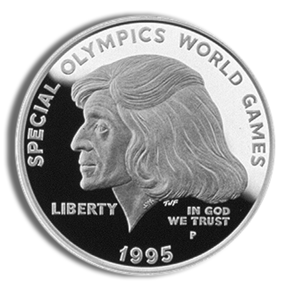 1995-P $1 Special Olympics Silver Commemorative Proof - BU