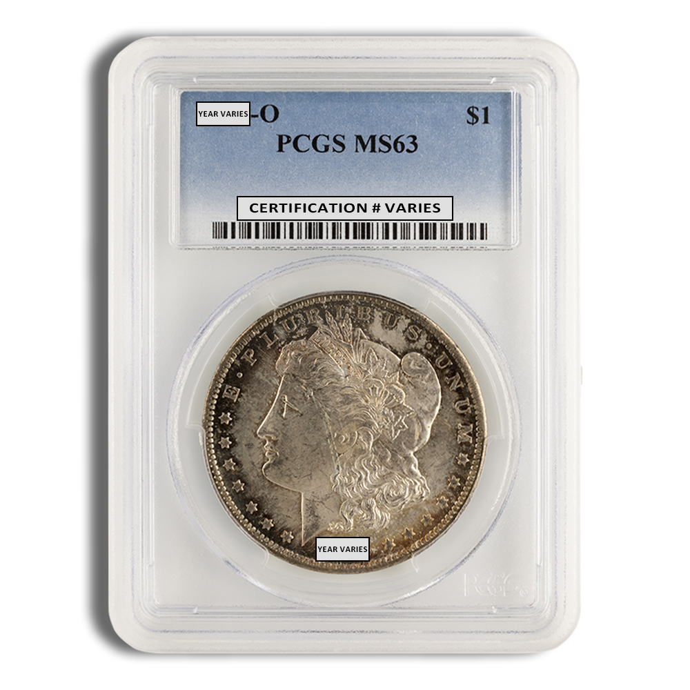 1878-1904 Morgan Silver Dollar - PCGS MS63 Toned