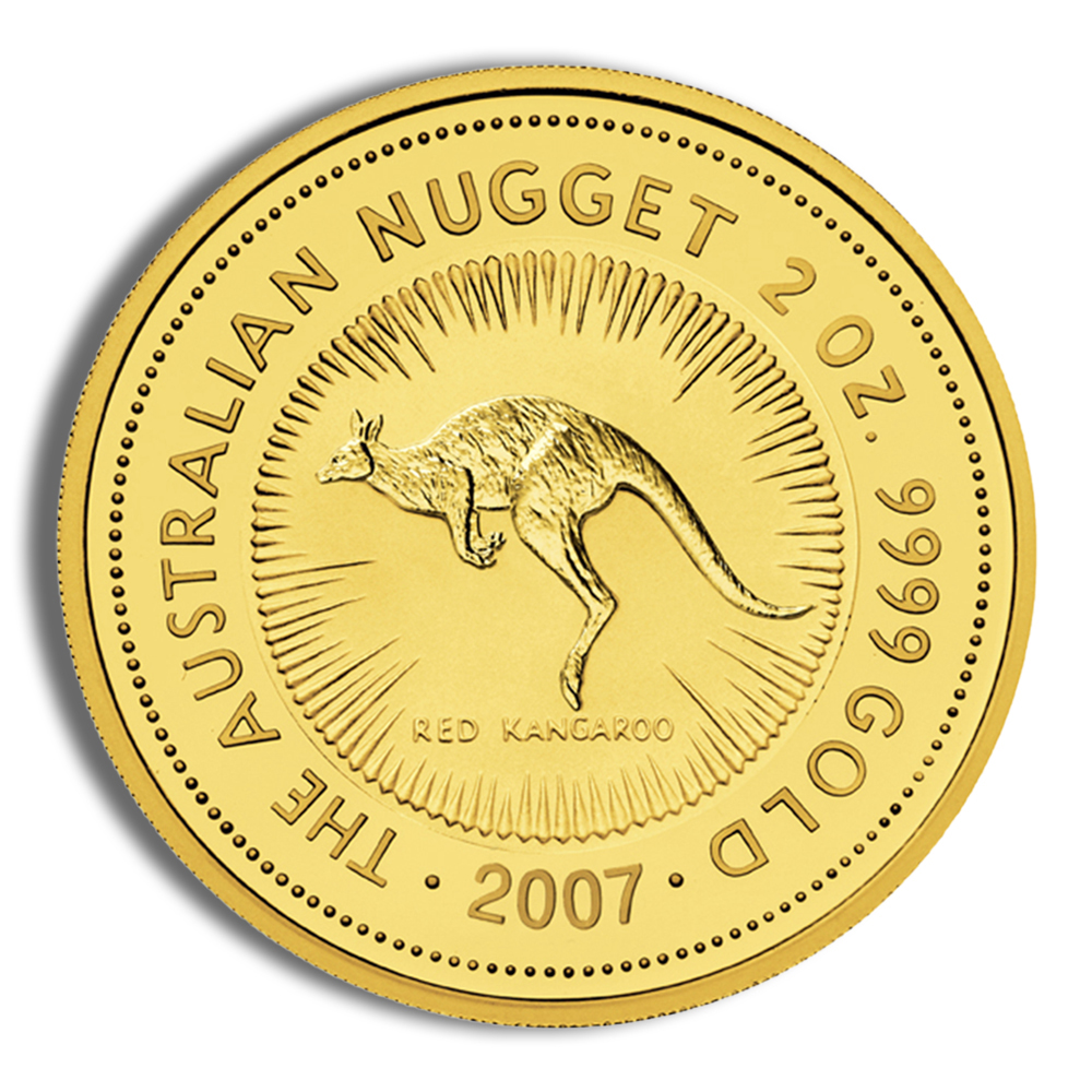 2007 2 Oz Australia Gold Nugget - BU