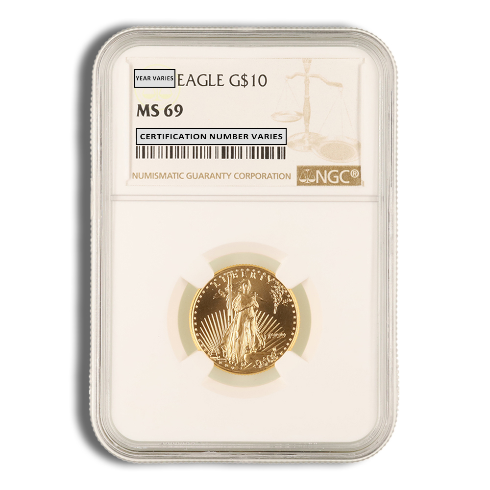 1999 1/4 Oz Gold American Eagle - NGC MS69