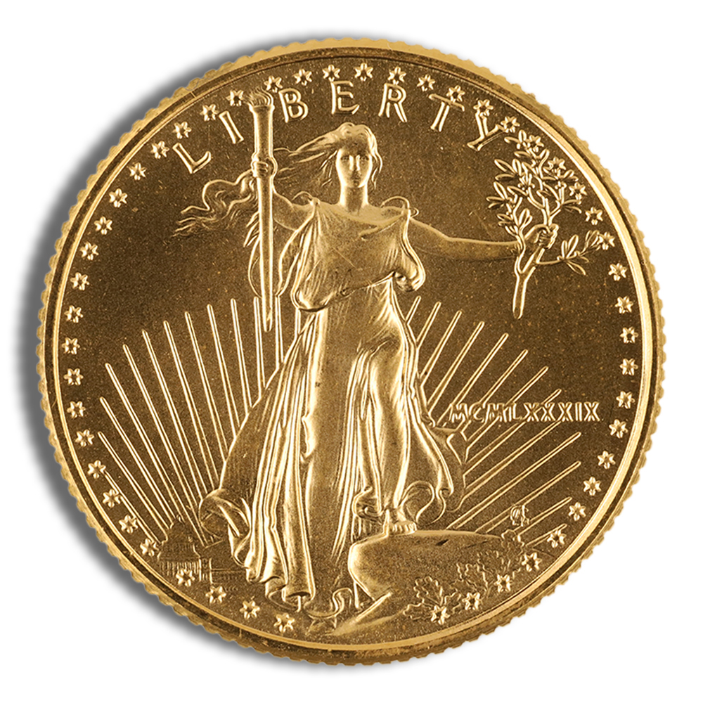 1989 1/4 Oz Gold American Eagle - BU (MCMLXXXIX)