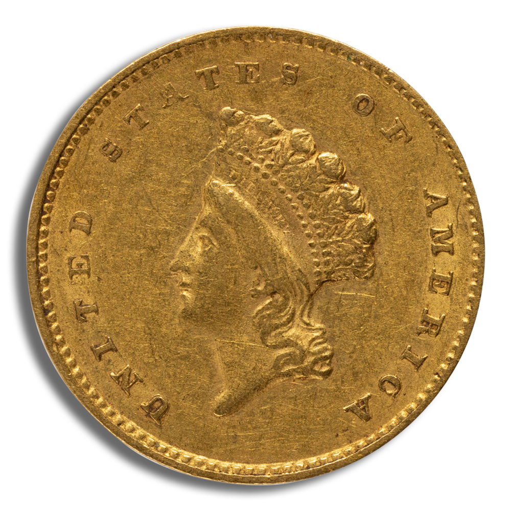 $1 Gold Princess Type 2 - XF (Random Year)