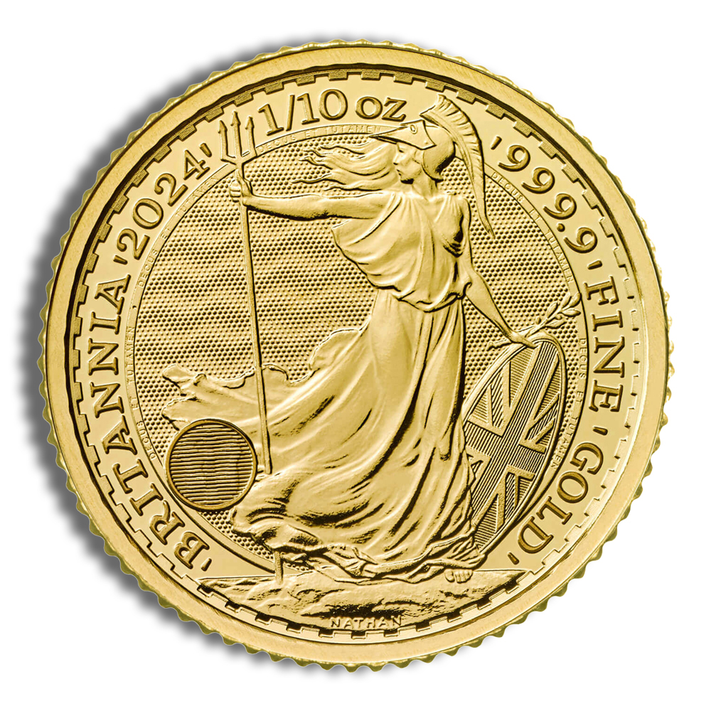 2024 1/10 Oz Gold Great Britain Britannia - BU