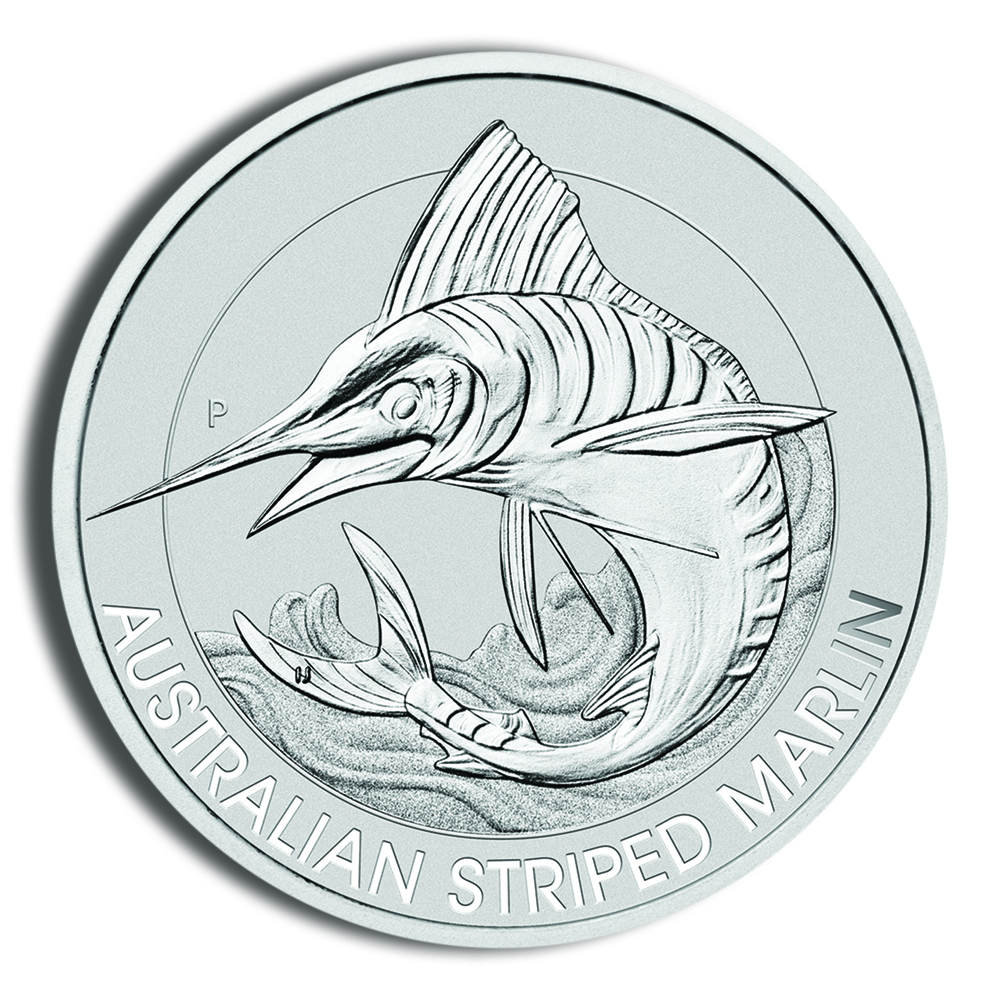 2020 1.5 Oz Australia Striped Marlin Silver Coin - BU