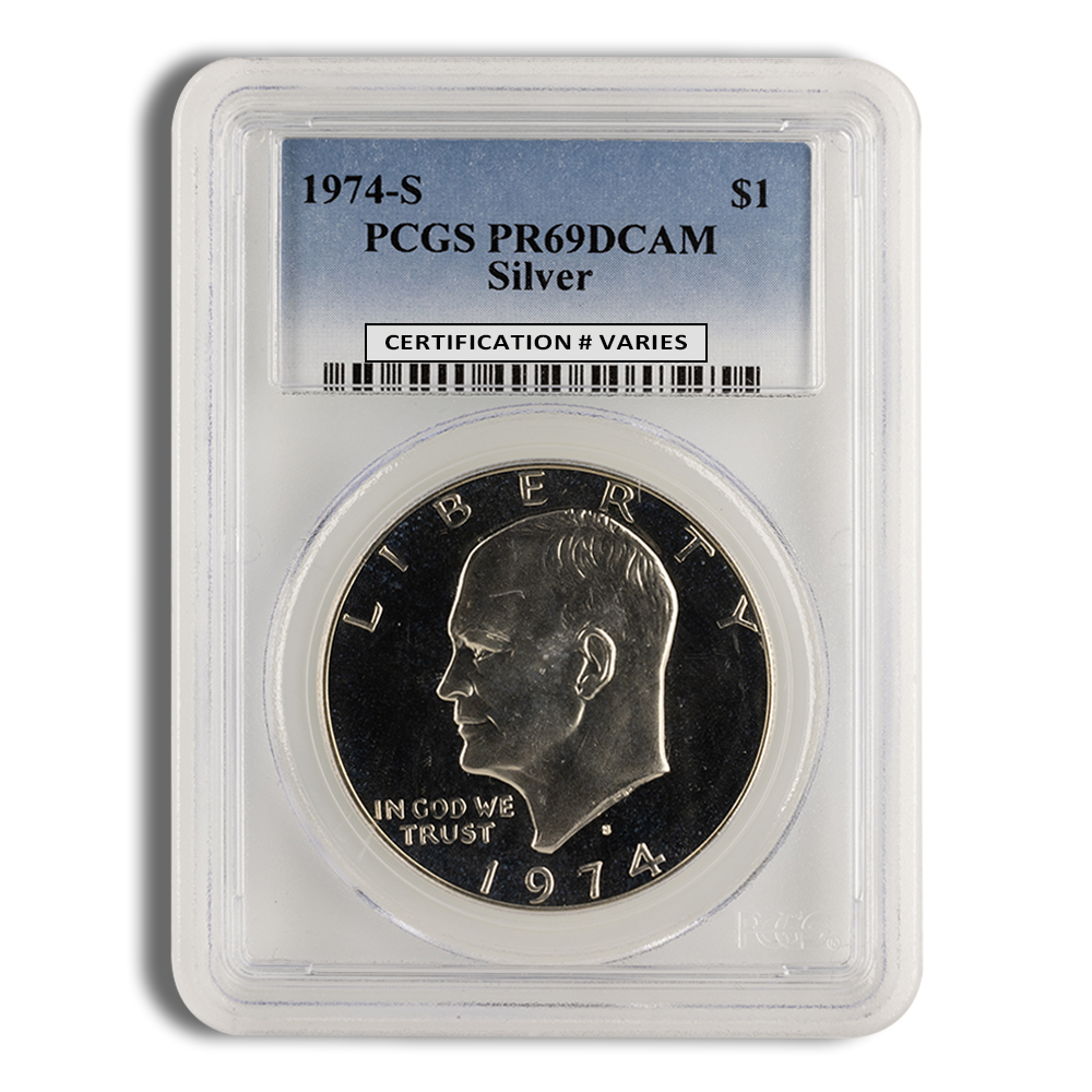 1974-S Proof Eisenhower Dollar - PCGS PR69