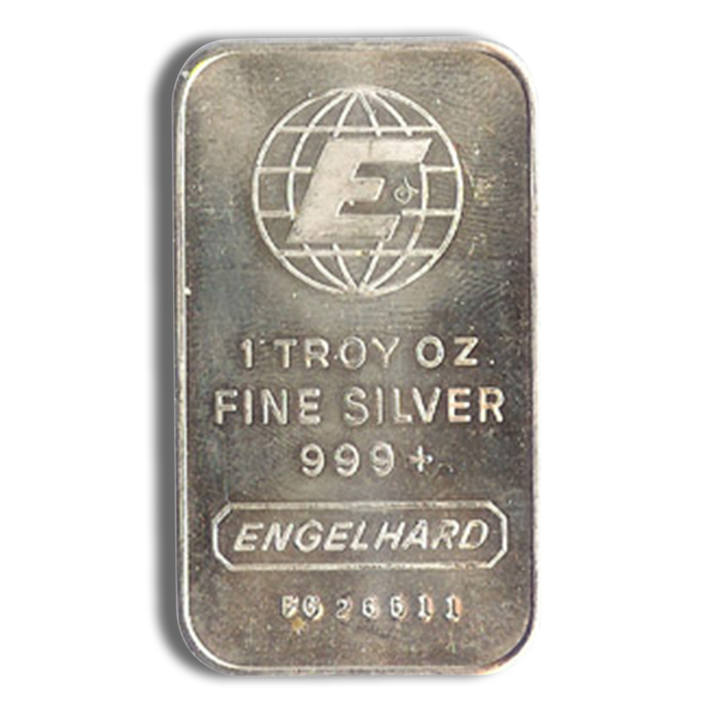 1 Oz Silver Bar - Engelhard (Random Design)