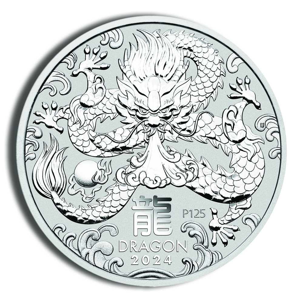 2024 1 Kilo Australia Silver Lunar Dragon (Series III) - BU