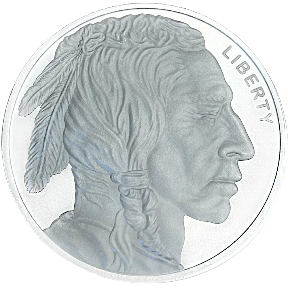 1 oz Silver Round - Buffalo Design (Frontier Mint)