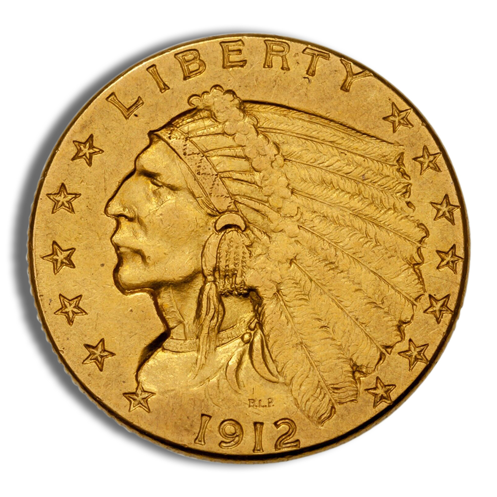 $2.5 Gold Indian Quarter Eagle - AU (Random Year)