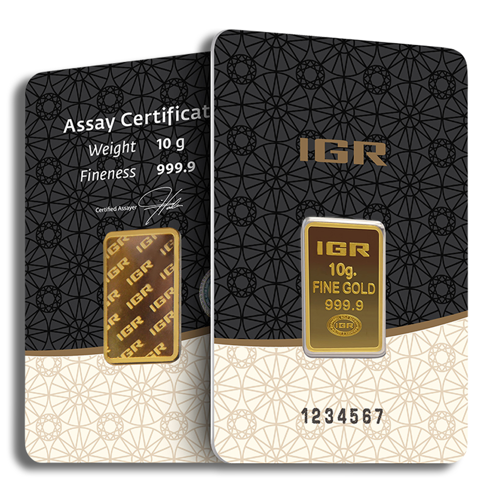 10 Gram Gold Bar - IGR Metals (In Assay Card)