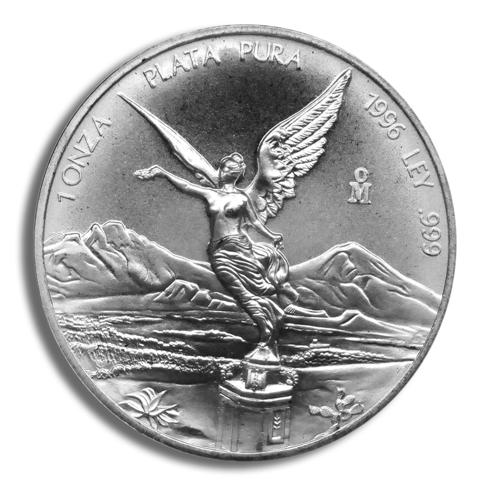 1996 1 Oz Silver Mexico Libertad - BU