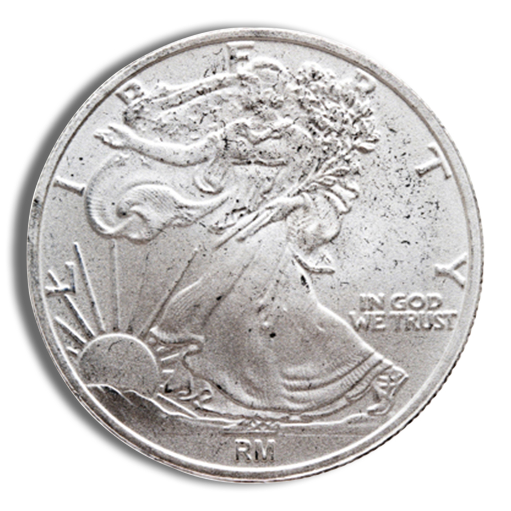 1/2 Oz Silver Round - Walking Liberty Design