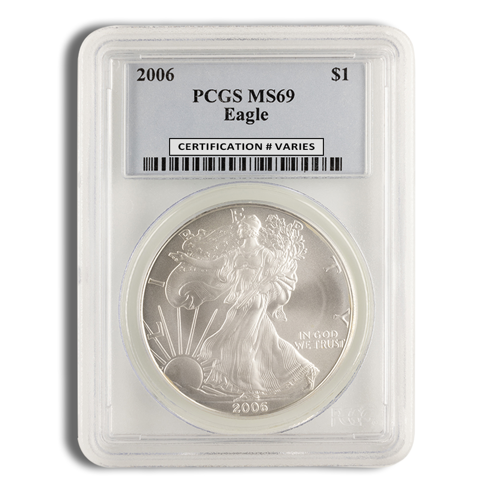 2006 Silver American Eagle - PCGS MS69