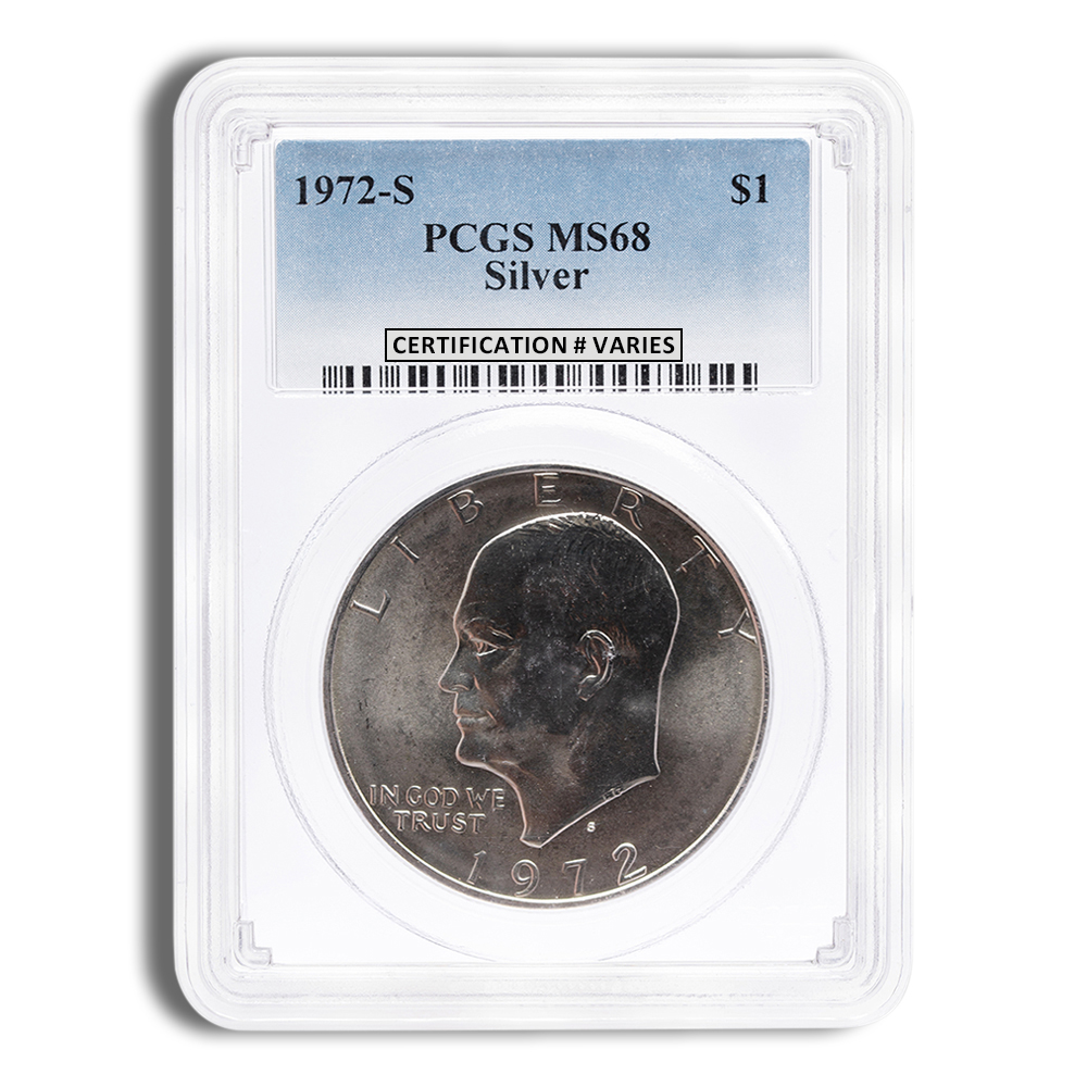 1972-S Eisenhower Dollar - PCGS MS68