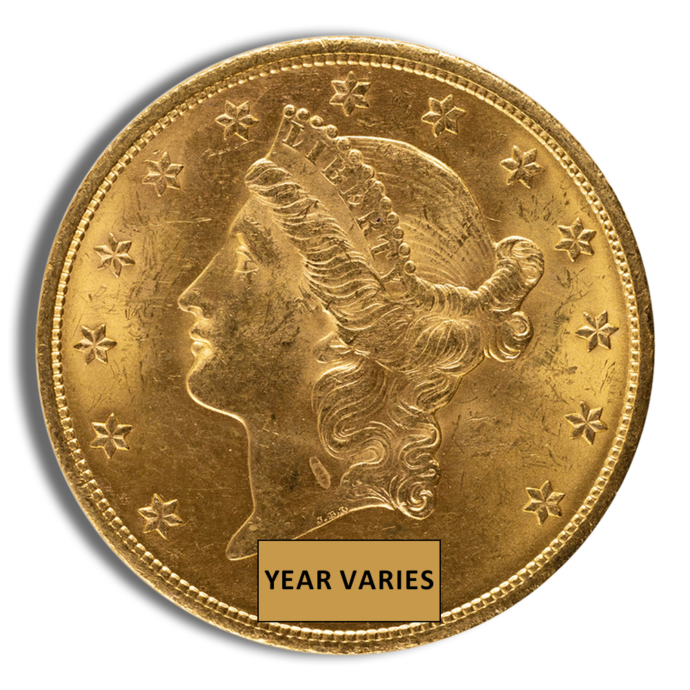 $20 Gold Liberty Double Eagle - BU (Random Year)