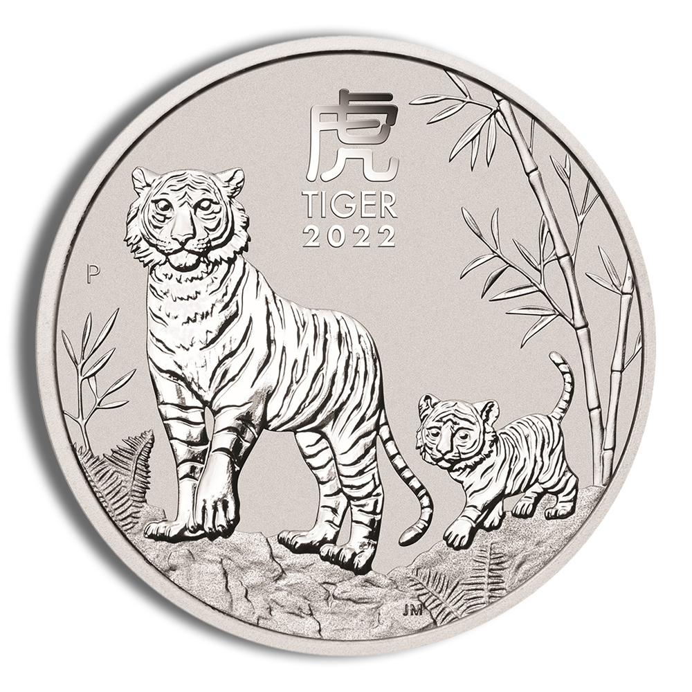 2022 1/2 Oz Australia Silver Lunar Tiger (Series III) - BU