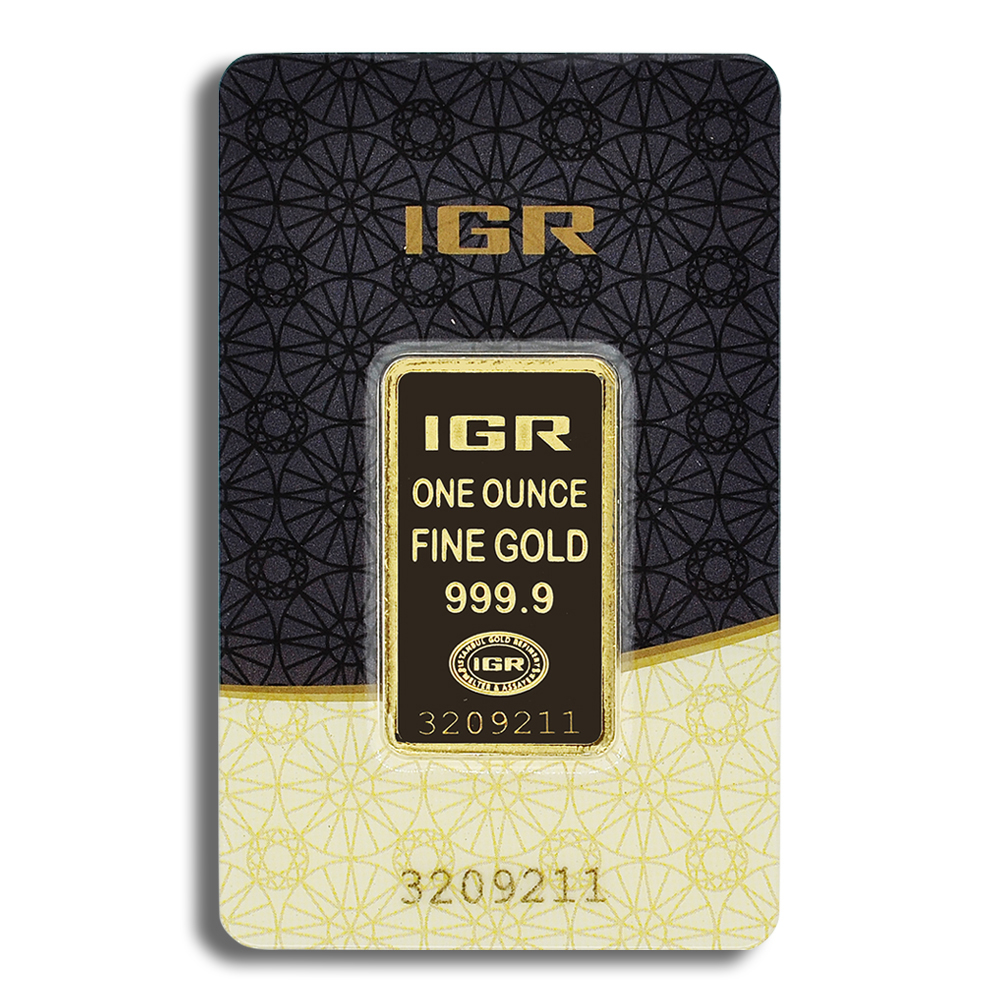 1 Oz Gold Bar - IGR Metals (In Assay Card)