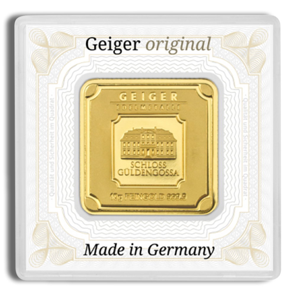 10 Gram Gold Bar - Geiger (In Assay Card)